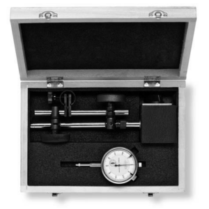 Indikatorius 10mm/0,01mm su stoveliu 275 komplektas, Scala