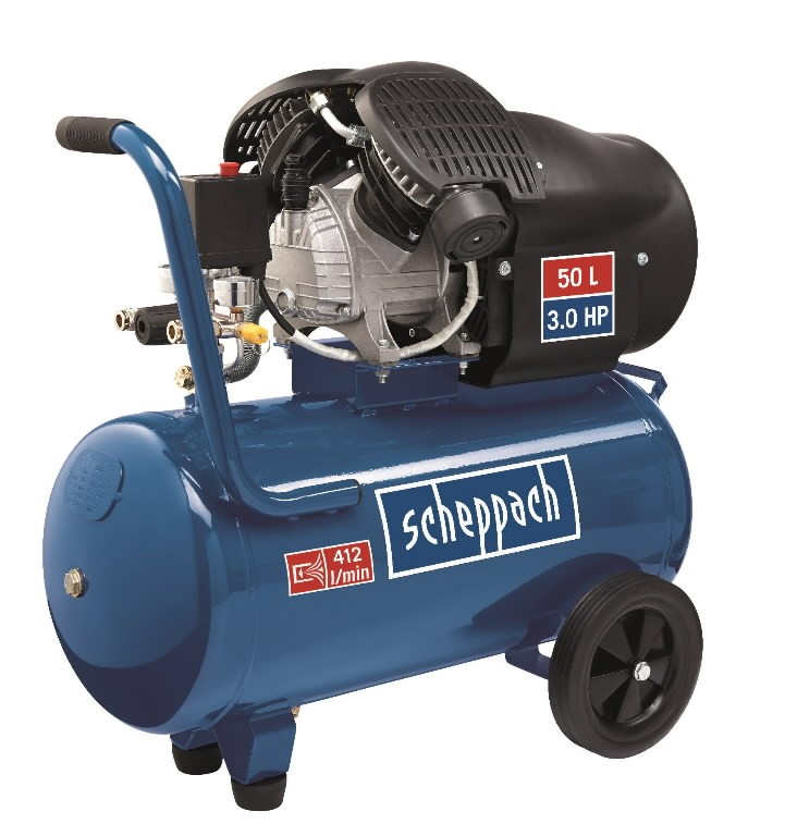 Stūmoklinis kompresorius HC52dc 50L, Scheppach Stūmoklinis kompresorius HC52dc 50L, Scheppach