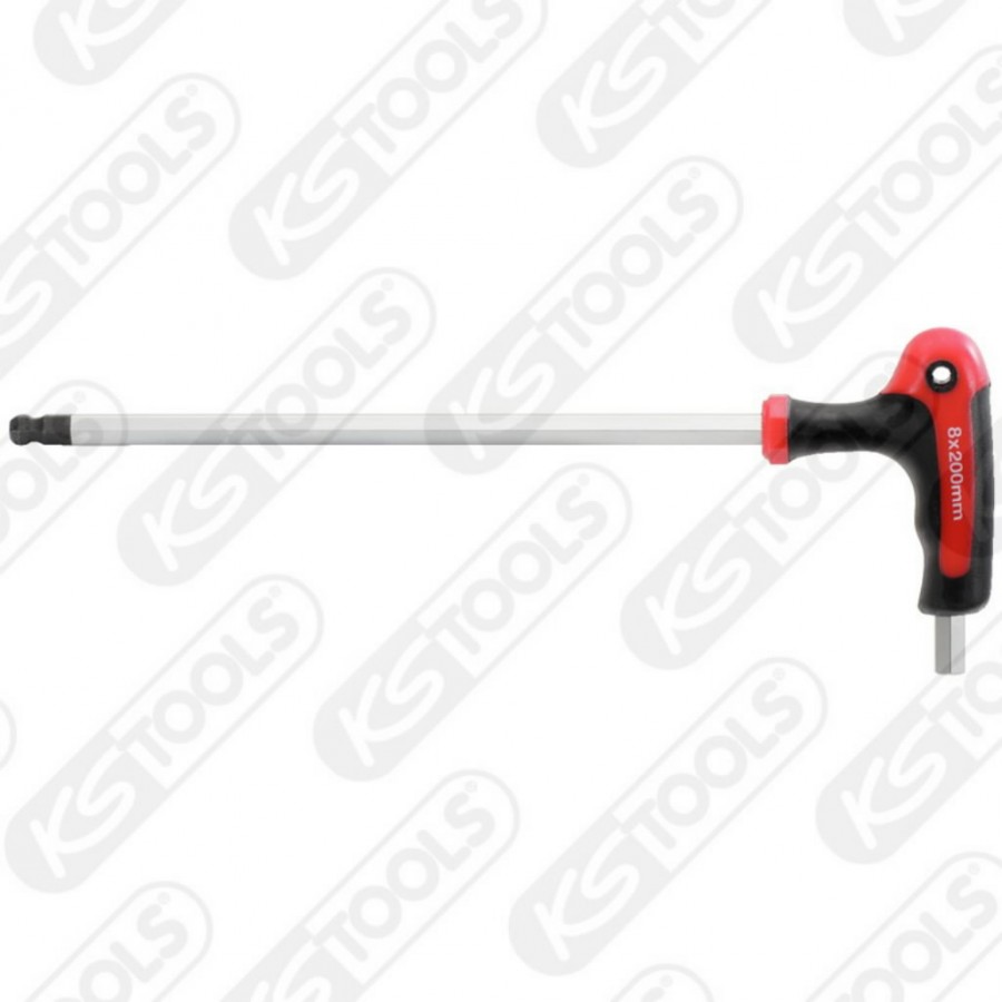 Raktas T- formos šešiakampis HEX 2 mm, su rutuline galvute 2mm, KS Tools Raktas T- formos šešiakampis HEX 2 mm, su rutuline galvute 2mm, KS Tools - Image 3