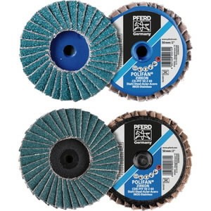 Lapelinis šlifavimo diskas Mini-POLIFAN CDR (ROLOC) 50mm Z80 50mm Z80 PFF, Pferd