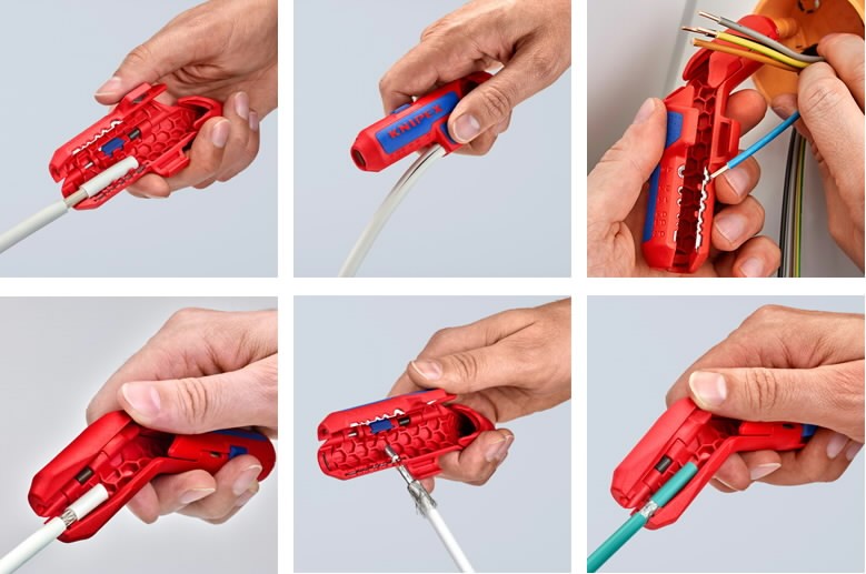 Laidų nuizoliavimo įrankis ErgoStrip 0,2-4mm2, Knipex Laidų nuizoliavimo įrankis ErgoStrip 0,2-4mm2, Knipex - Image 3