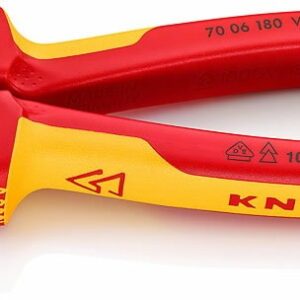 Žnyplės šoninio kirpimo VDE 180mm, Knipex
