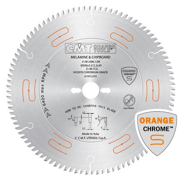 Pjovimo diskas HM (Chrome) 300×3.2/2.2×30 Z96, CMT Pjovimo diskas HM (Chrome) 300x3.2/2.2x30 Z96, CMT - Image 3