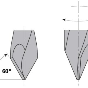 Spiralinis medžio grąžtas HW D= 9,52X35X70 RH, CMT