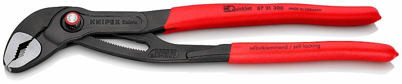 Replės COBRA QuickSet 300mm D70mm, Knipex Replės COBRA QuickSet 300mm D70mm, Knipex