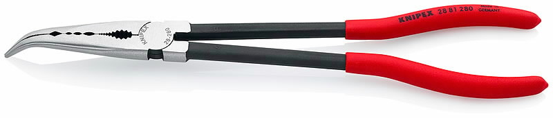 Smailianosės lenktos replės 280mm pailgintos, Knipex Smailianosės lenktos replės 280mm pailgintos, Knipex