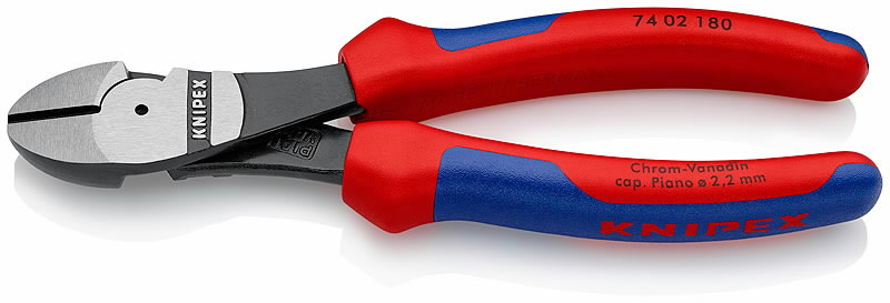 Žnyplės šoninio kirpimo 180mm, Power, Knipex Žnyplės šoninio kirpimo 180mm, Power, Knipex