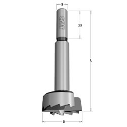 Grąžtas lankstams SP Z2+V2 RH D=68x159 S=12,5x30 RH, CMT