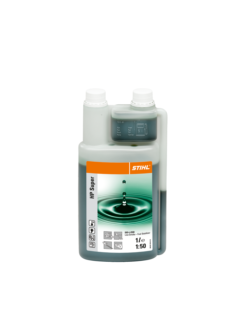 HP Super, variklio alyva 1 l su dozatoriumi (50 l kuro mišiniui) HP Super, variklio alyva 1 l su dozatoriumi (50 l kuro mišiniui)