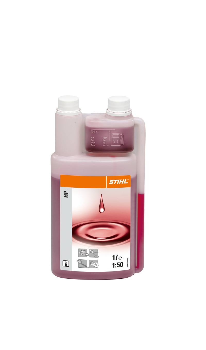 HP dvitaktė variklių alyva 1 l (50 L) su dozatoriumi HP dvitaktė variklių alyva 1 l (50 L) su dozatoriumi