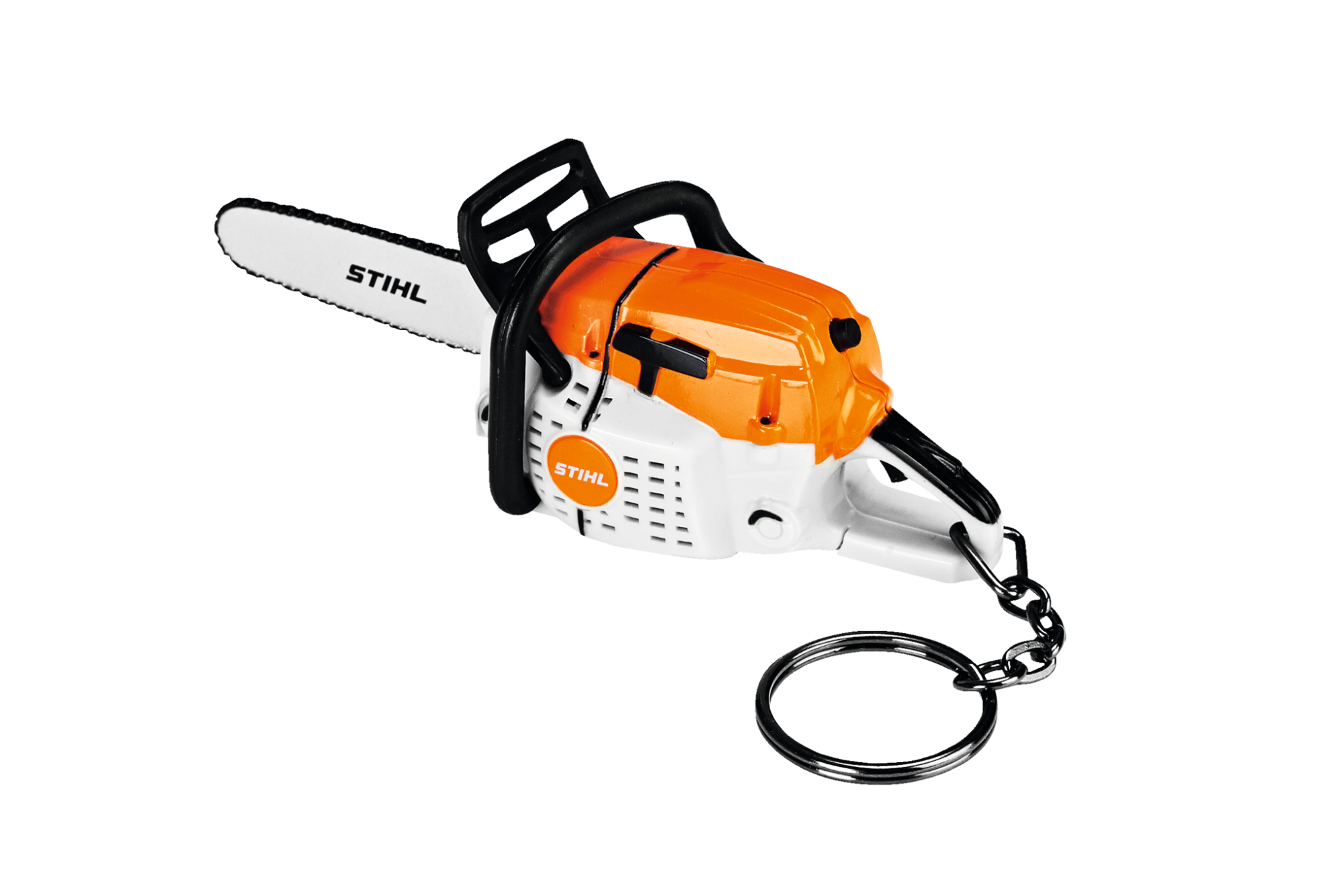 Reklaminis pakabukas STIHL (motorinis pjūklas su garsu) Reklaminis pakabukas STIHL (motorinis pjūklas su garsu)