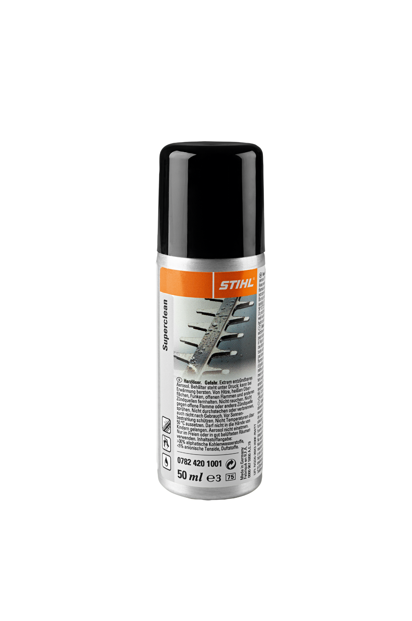 Dervų tirpiklis "SUPERCLEAN" 50 ml STIHL Dervų tirpiklis "SUPERCLEAN" 50 ml STIHL