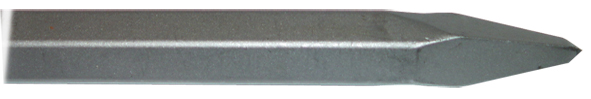 Kaltas smailas, 400 mm, šešiakampis 28,6 mm Kaltas smailas, 400 mm, šešiakampis 28,6 mm