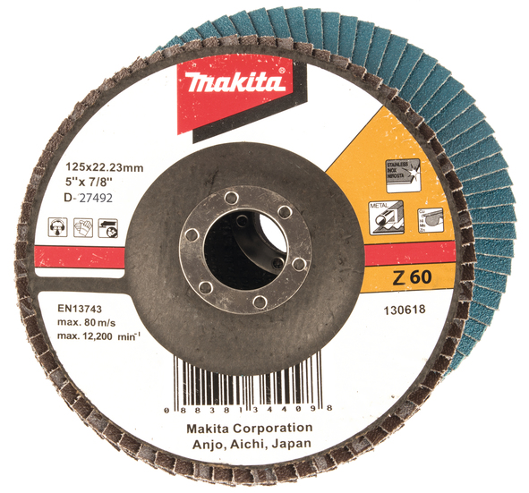 Šlifavimo diskas 125mm, lapelinis Z60 Šlifavimo diskas 125mm, lapelinis Z60