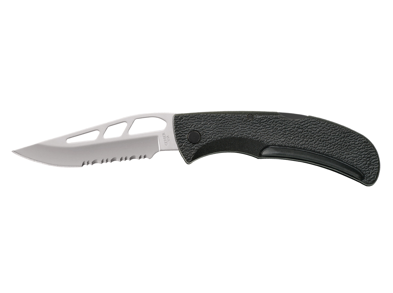 Peilis lenktinis Gerber E-Z Out Skeleton – Serrated Peilis lenktinis Gerber E-Z Out Skeleton - Serrated - Image 4