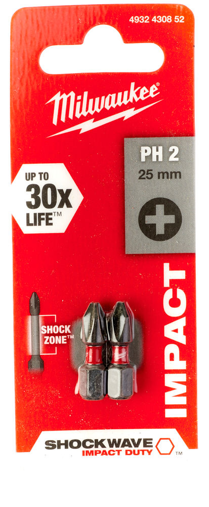 Sukimo antgalis PH2 25 mm, ShockWave 2vnt Sukimo antgalis PH2 25 mm, ShockWave 2vnt