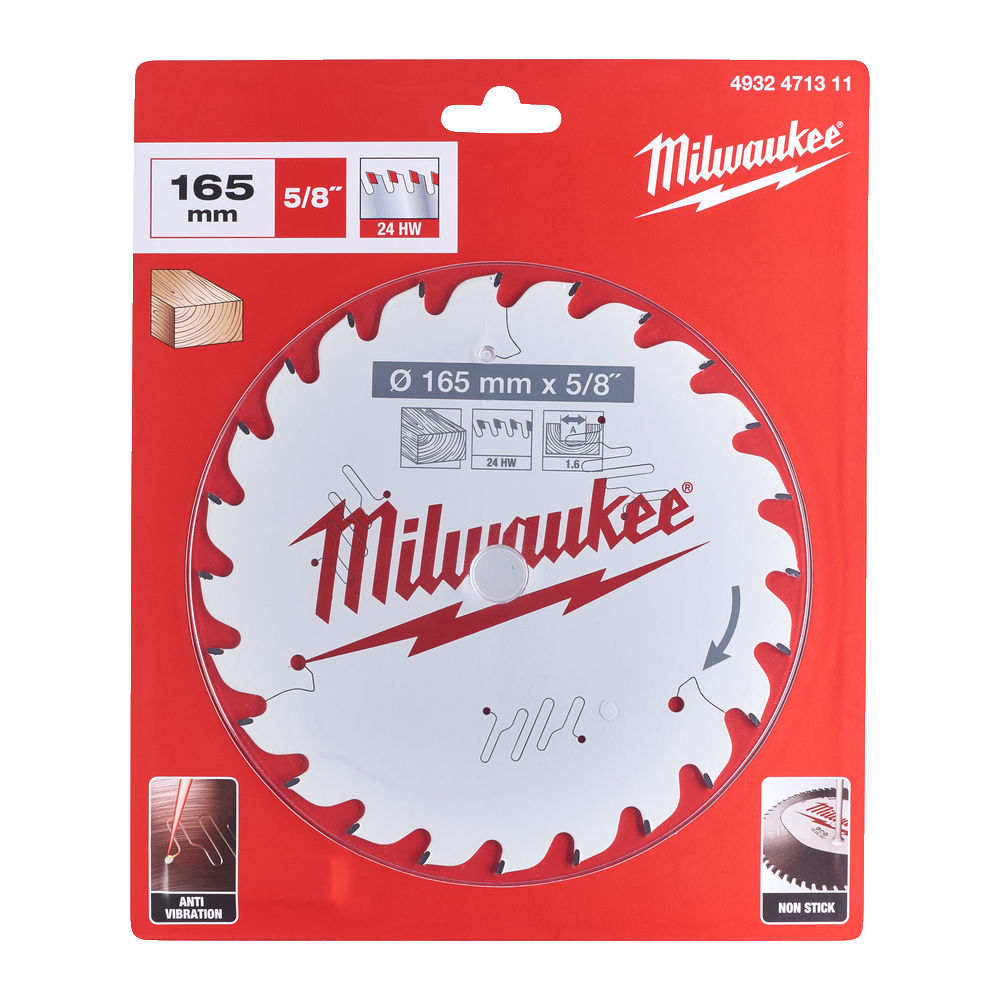 Pjovimo diskas medienai 165 x 15.8 mm, 24 dantų Pjovimo diskas medienai 165 x 15.8 mm, 24 dantų
