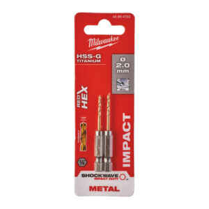 Grąžtas metalui Shockwave HSS 2x59.5 mm, 2 vnt