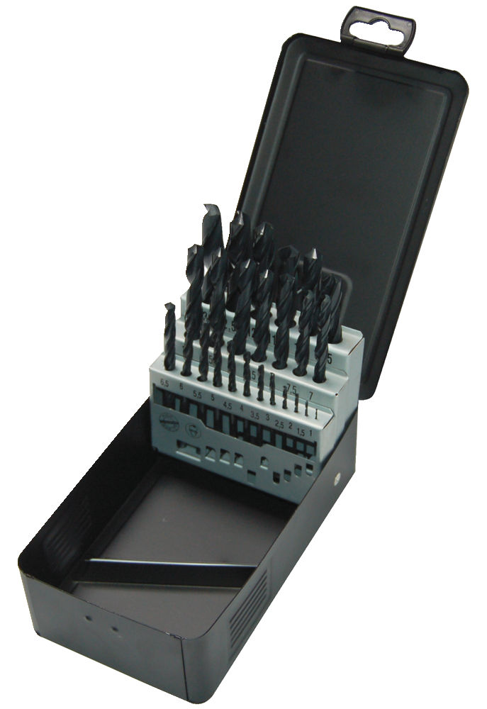 Grąžtų rinkinys HSS metalui metalinėje dėžutėje 1-13 mm. 25 vnt. Grąžtų rinkinys HSS metalui metalinėje dėžutėje 1-13 mm. 25 vnt. - Image 4