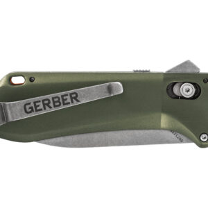 Peilis Gerber Highbrow Green, COMPACT lenktinis
