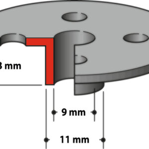 Kopijavimo žiedas 9x11x13mm 3620. RP0900. RP2300