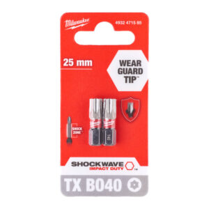 Sukimo antgalis TX BO40 25mm ShockWave 2vnt.