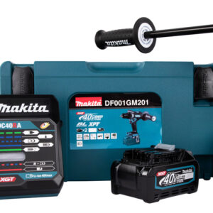 Akumuliatorinis suktuvas-gręžtuvas XGT 40V max DF001GM201 su grąžtu ledui