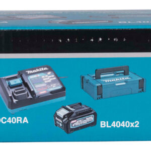 Komplektas XGT 40Vmax, 2xBL4040, DC40RA