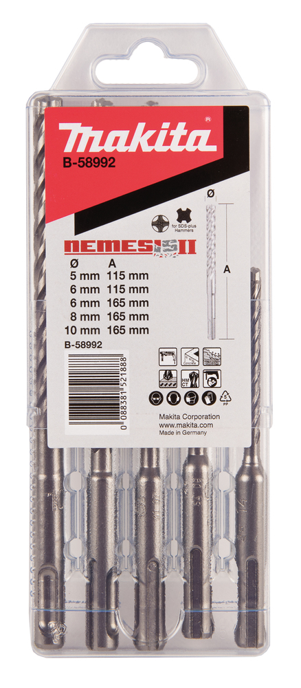 Grąžtų komplektas, SDS+ (5vnt) Grąžtų komplektas, SDS+ (5vnt) - Image 3