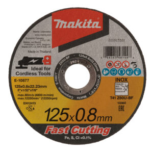 Pjovimo diskas 125 X 0,8 MM Z60U-BF, Inox Metalui