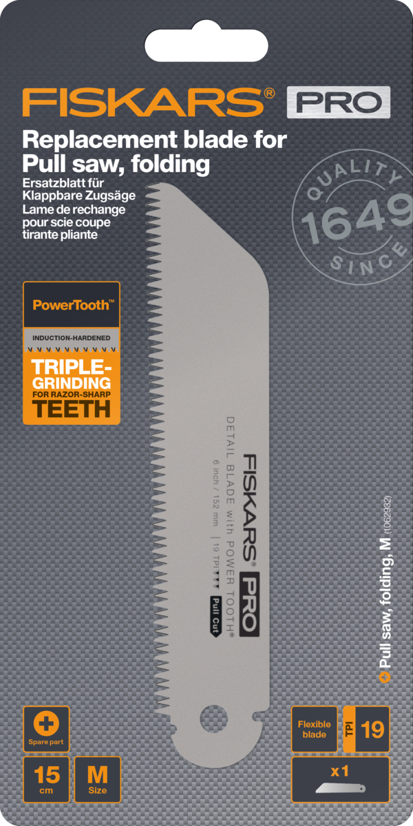 ProPower™ Tooth Pull pjūklo geležtė (15 cm, 19 TPI) ProPower™ Tooth Pull pjūklo geležtė (15 cm, 19 TPI)