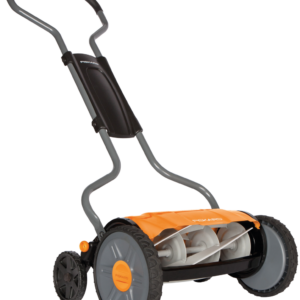 Fiskars mechaninė vejapjovė, dideliais ratais be žolės rinktuvo