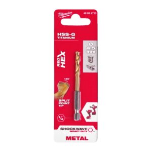 Grąžtas metalui Shockwave HSS 4,5x76 mm, 1 vnt