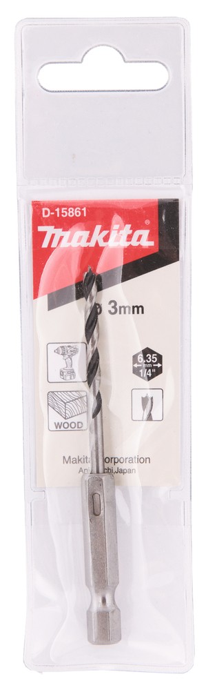 Grąžtas medžiui 3x78 mm