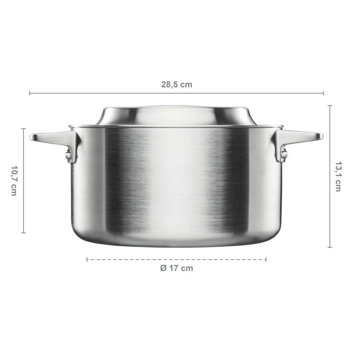 Norden steel puodas 3 L, be dangos Norden steel puodas 3 L, be dangos