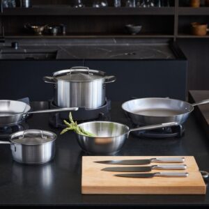 All Steel puodas viena rankena 2L All Steel puodas viena rankena 2L