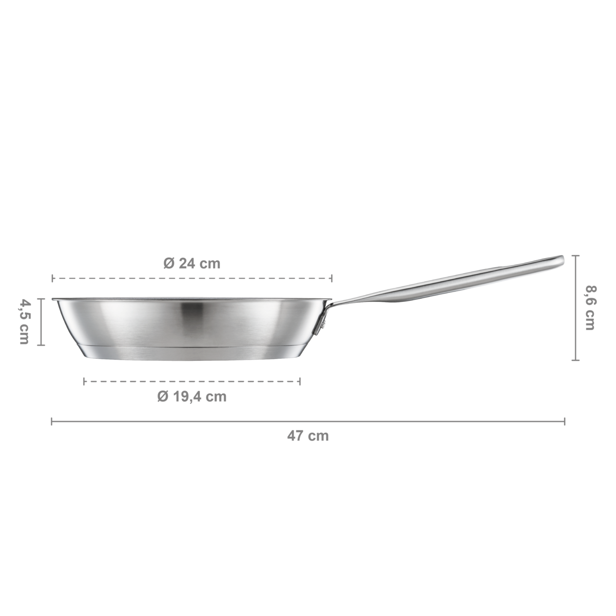 All Steel keptuvė 24 cm All Steel keptuvė 24 cm - Image 6