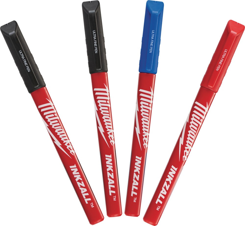 Žymeklių plonu galu komplektas 0,6mm Milwaukee (4vnt) Žymeklių plonu galu komplektas 0,6mm Milwaukee (4vnt) - Image 3