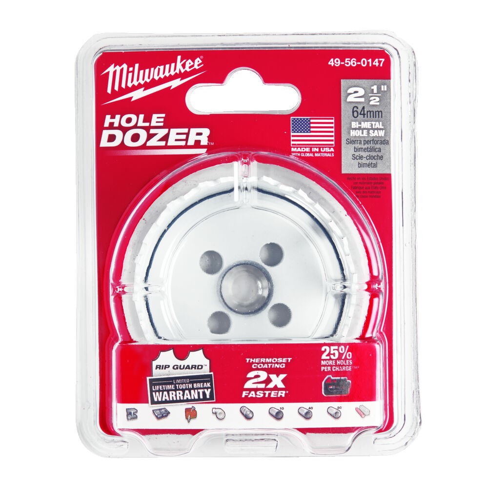 Gręžimo karūna Bi-Metal Hole Dozer, Ø64mm Gręžimo karūna Bi-Metal Hole Dozer, Ø64mm
