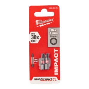Sukimo antgalis Hex 4.0 25 mm, ShockWave 2vnt