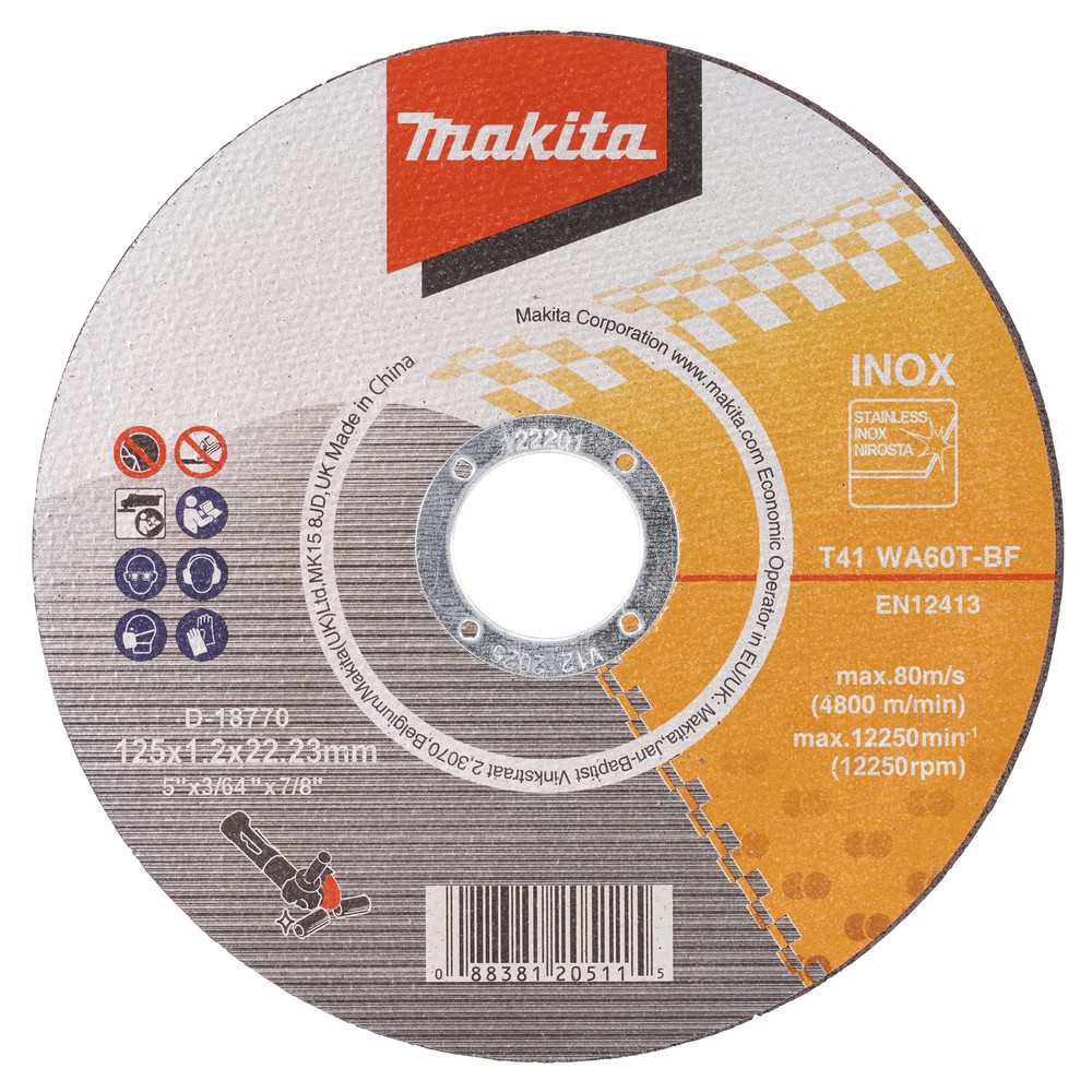 Pjovimo diskas metalui 125 x 1,2 mm, RST WA60T Pjovimo diskas metalui 125 x 1,2 mm, RST WA60T