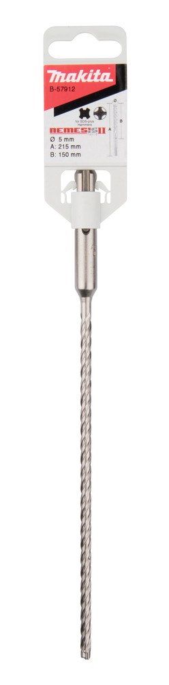 Grąžtas SDS-PLUS 5X150/215 mm, NEMESIS 2 Grąžtas SDS-PLUS 5X150/215 mm, NEMESIS 2