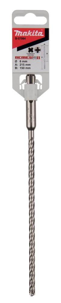 Grąžtas SDS-PLUS 6X150/215 mm, NEMESIS 2 Grąžtas SDS-PLUS 6X150/215 mm, NEMESIS 2
