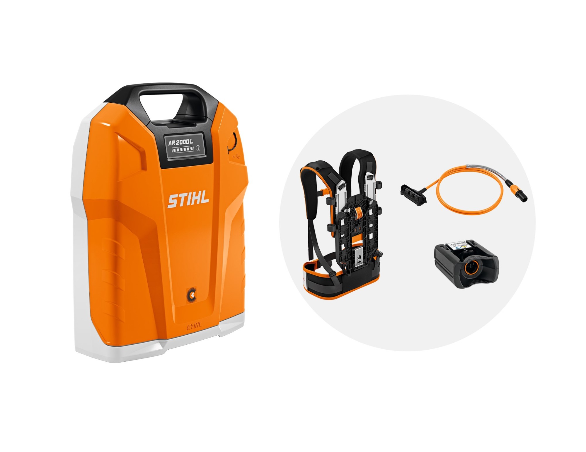 Akumuliatoriaus STIHL AR 2000 L komplektas (jung. laidas, adapteris, nešiojimo sistema) Akumuliatoriaus STIHL AR 2000 L komplektas (jung. laidas, adapteris, nešiojimo sistema) - Image 4
