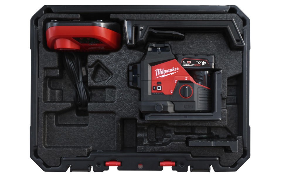 Akumuliatorinis lazerinis 360° nivelyras M12 3PL-401C Akumuliatorinis lazerinis 360° nivelyras M12 3PL-401C