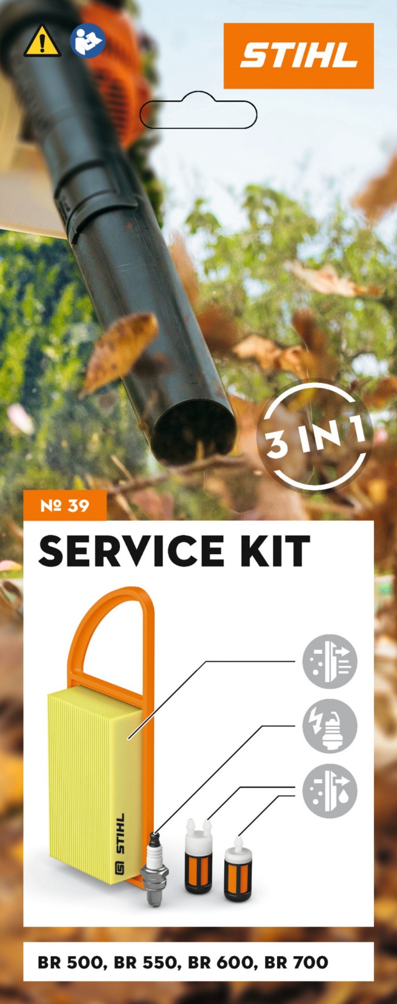 Rinkinys serviso Nr. 39 – Filtras oro + žvakė-10mm + filtrai kuro (BR500,550,600,700) Rinkinys serviso Nr. 39 - Filtras oro + žvakė-10mm + filtrai kuro (BR500,550,600,700) - Image 5