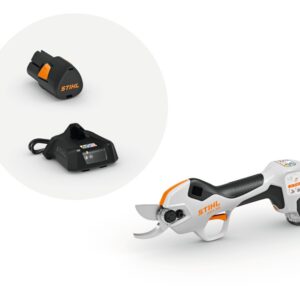 Sekatorius akumuliatorinis STIHL ASA 20 komplektas su įkrov. AL 1 ir akum. AS 2