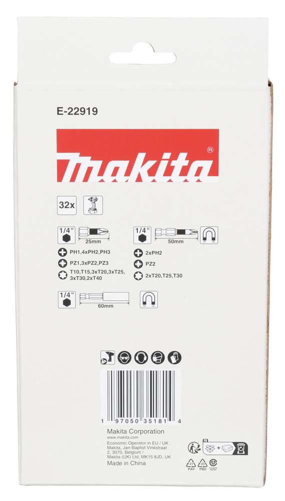 Sukimo antgalių rinkinys 32vnt Sukimo antgalių rinkinys 32vnt