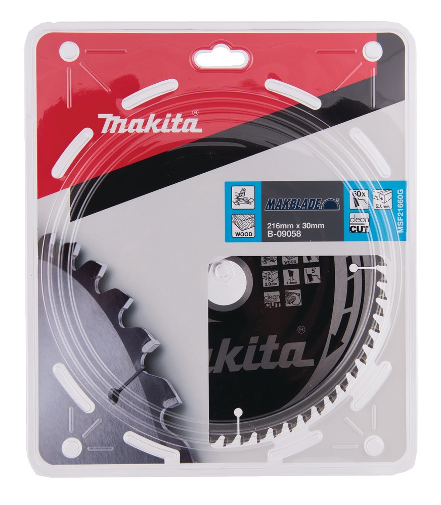 Pjovimo diskas, 216x30x2,0mm 60T 5° medienai Pjovimo diskas, 216x30x2,0mm 60T 5° medienai