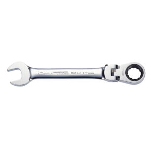 Kombinuotas terkšlinis raktas lanksčia galvute GEAR+ 14mm, KS Tools